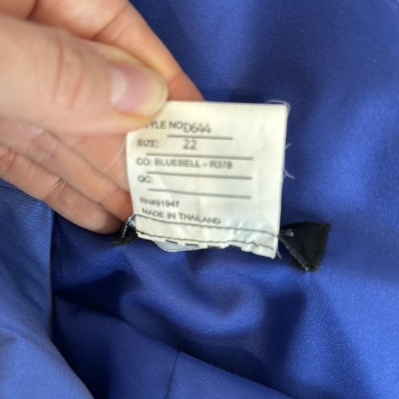 Alfred Sung Elegant Blue Dress size 22 - Picture 5 of 6